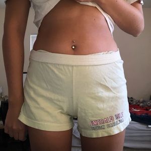 Yellow Cotton Shorts SZ S/M